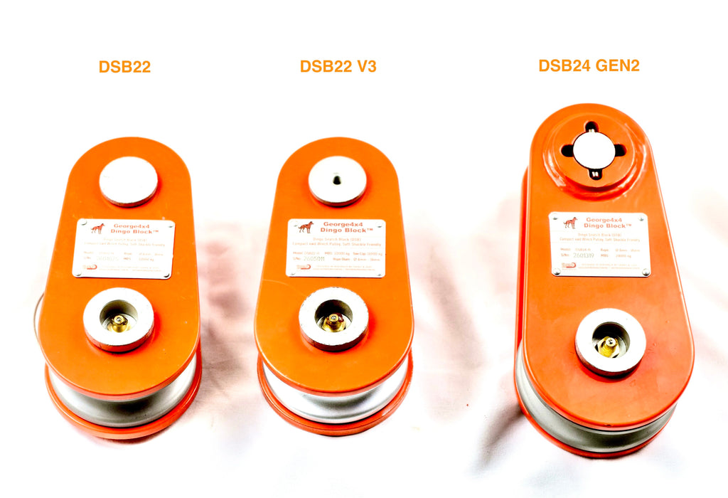 Dingo snatch Block DSB22 DSB22 V3 DSB24 GEN2 compare