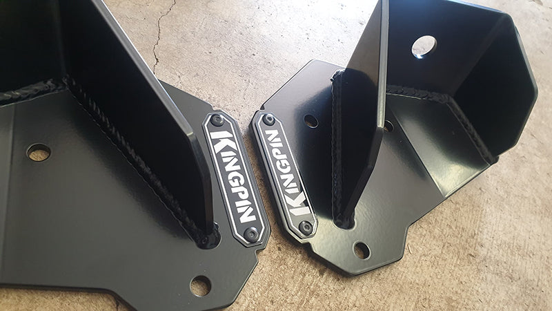 Kingpin Fab Rear Pin-Conversion Shock Mounts – Defender, Discovery 1, RRC