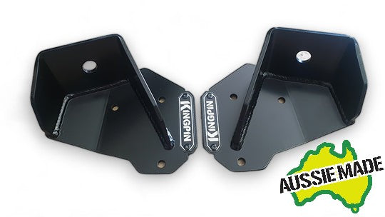 Kingpin Fab Rear Pin-Conversion Shock Mounts – Defender, Discovery 1, RRC