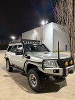 Canna Nissan Patrol GU Series 4 twin teardrop stainless snorkel