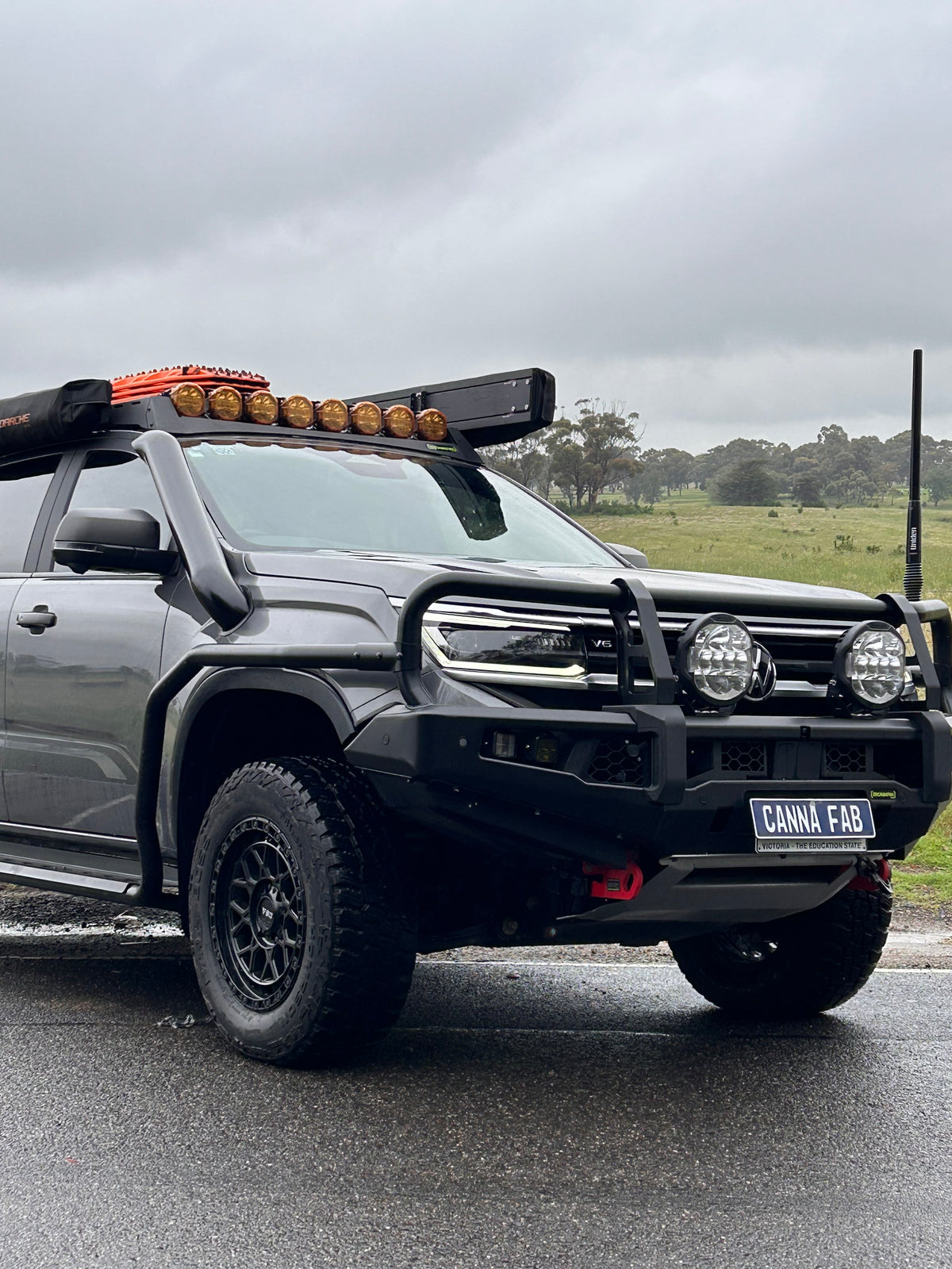 Canna Fabrication 4.5 inch stainless snorkel for Volkswagen Amarok MY23-26