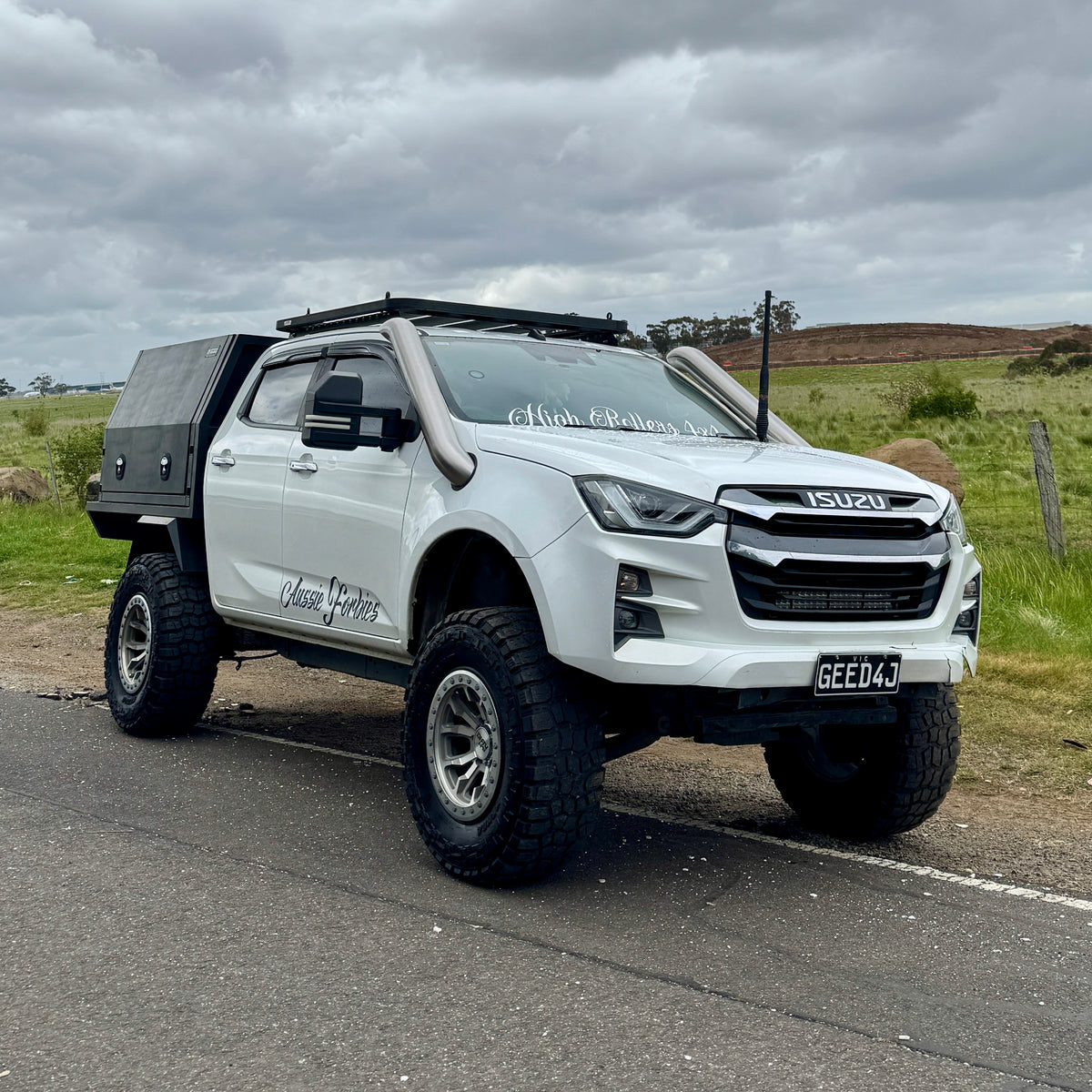 Canna Fabrication stainless snorkel fitted to MY20-26 Isuzu D-Max